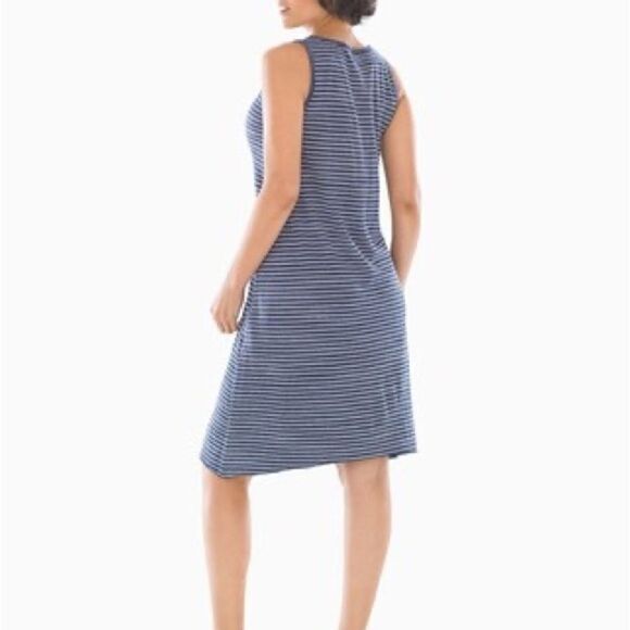 Soma Reversible Cotton Blend Sleeveless Tank Dress Size Medium - Picture 6 of 8